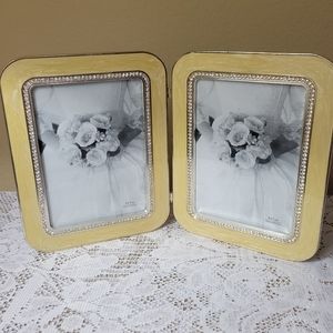 INHABIT Double Picture Frame Rhinestone 5" x 7"